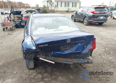 2002 Honda Civic Ex z USA, uszkodzony, nr VIN 1HGEM22002L043985